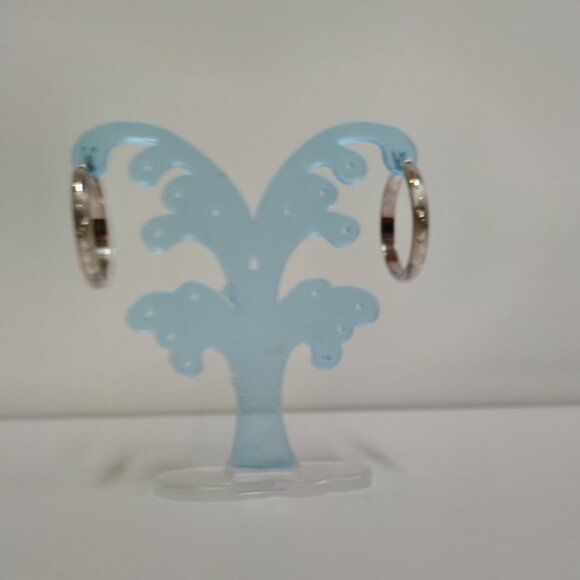 Sterling Silver hoop earrings, NWT - Picture 4 of 12